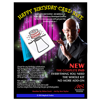 (image for) Signature Edition Happy Birthday Card Rise by Martin Lewis - Click Image to Close
