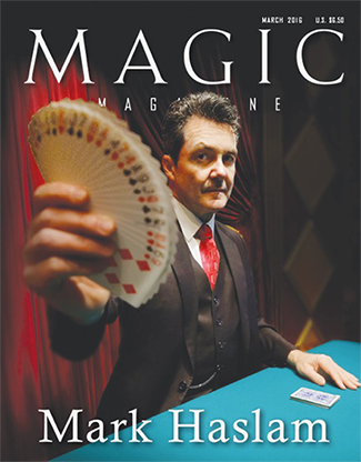 (image for) Magic Magazine "Mark Haslam" March 2016 - Book - Click Image to Close