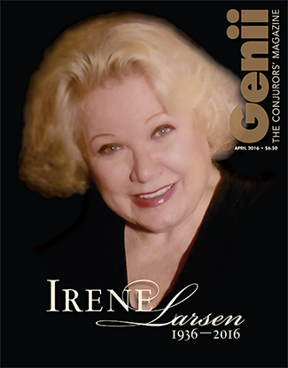 (image for) Genii Magazine "Irene Larson" April 2016 - Book - Click Image to Close