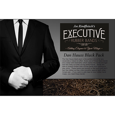 (image for) Joe Rindfleisch's Executive Rubber Bands (Dan Hauss - Black Pack) by Joe Rindfleisch - Trick - Click Image to Close