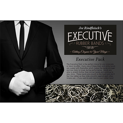 (image for) Joe Rindfleisch's Executive Rubber Bands (B&W Combo) by Joe Rindfleisch - Trick - Click Image to Close