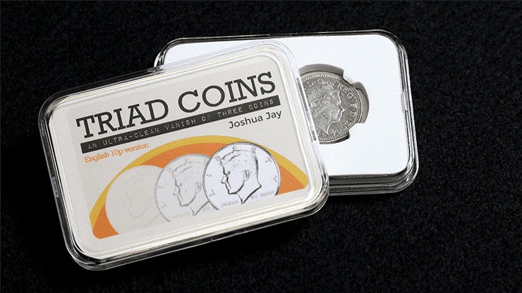 (image for) Triad Coins (UK Gimmick and Online Video Instructions) by Joshua Jay and Vanishing Inc. - Trick - Click Image to Close