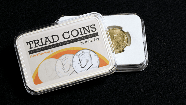 (image for) Triad Coins (Euro Gimmick and Online Video Instructions) by Joshua Jay and Vanishing Inc. - Trick - Click Image to Close
