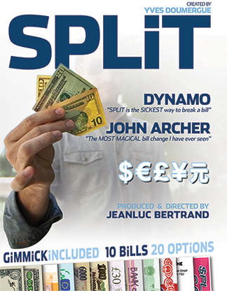 (image for) Split (Gimmicks and Online Instructions) by Yves Doumergue and JeanLuc Bertrand - Trick - Click Image to Close
