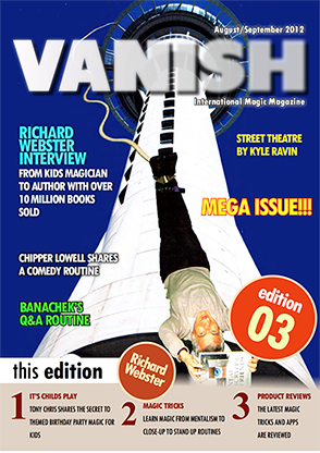 (image for) VANISH Magazine August/September 2012 - Richard Webster eBook DOWNLOAD - Click Image to Close