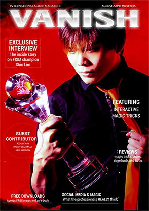 (image for) VANISH Magazine August/September 2015 - Shin Lim eBook DOWNLOAD - Click Image to Close