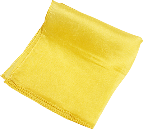 (image for) Silk 6 inch (Yellow) Magic By Gosh - Trick - Click Image to Close