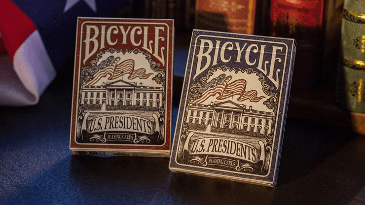 (image for) Bicycle U.S. Presidents Playing Cards (Democratic Blue) by U.S. Playing Card Company - Click Image to Close
