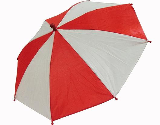 (image for) Flash Parasols (Red & White) 4 piece set by MH Production - Trick - Click Image to Close