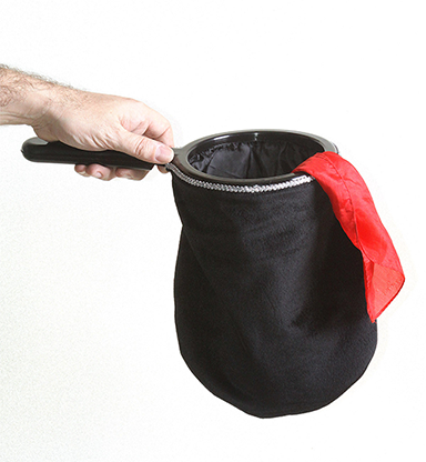 (image for) Change Bag Velvet REPEAT WITH ZIPPER (Black) by Bazar de Magia - Tricks - Click Image to Close