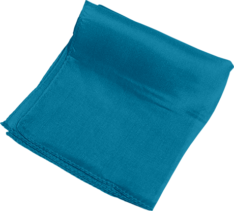 (image for) Silk 24 inch (Turquoise) Magic by Gosh - Trick - Click Image to Close