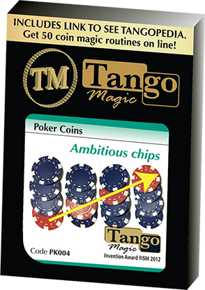 (image for) Ambitious Chip (PK004) (Gimmick and Online Instructions) by Tango Magic - Trick - Click Image to Close