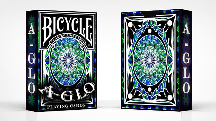 (image for) Bicycle A Glo Playing Cards (Blue) - Click Image to Close