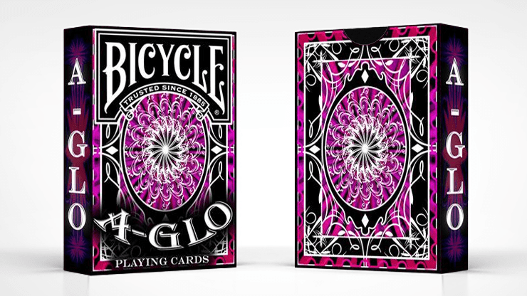 (image for) Bicycle A Glo Playing Cards (Red) - Click Image to Close