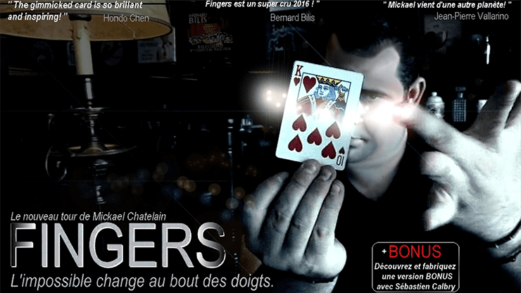 (image for) Fingers (Blue) by Mickael Chatelin - Trick - Click Image to Close