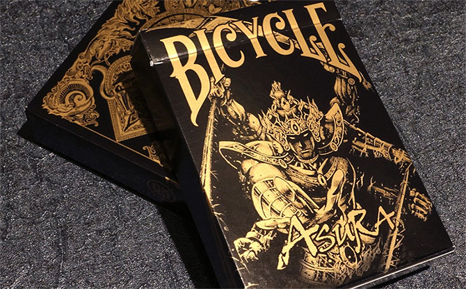 (image for) Bicycle Asura Black/Gold Playing Cards by US Playing Card - Click Image to Close