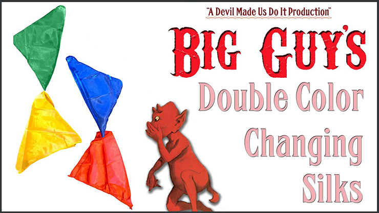 (image for) Pro 16 Inch Color Transforming Silks by Big Guys Magic - Trick - Click Image to Close