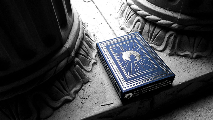 (image for) Blue Bomber Playing Cards (Marked) by BOMBMAGIC - Click Image to Close