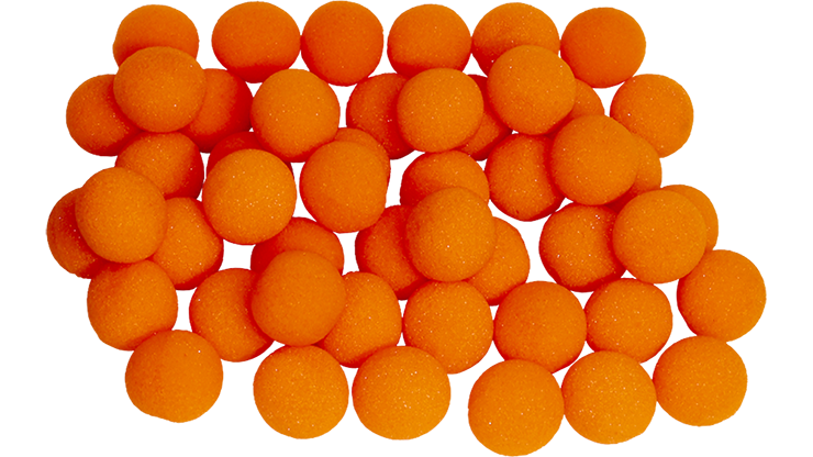 (image for) 1 inch Super Soft Sponge Ball (Orange) Bag of 50 from Magic By Gosh - Click Image to Close