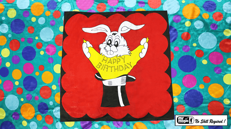 (image for) Bag to Happy Birthday Silk (36 inch x 36 inch) by Mr. Magic - Trick - Click Image to Close