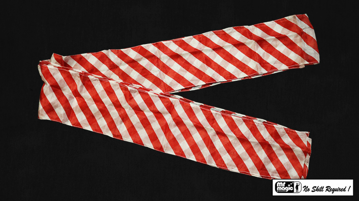 (image for) Production Streamer Zebra 6 inch x 18 feet (Red and White) by Mr. Magic - Trick - Click Image to Close