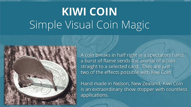 (image for) Kiwi Coin (New Zeland) by Steve Wilbury - Trick - Click Image to Close