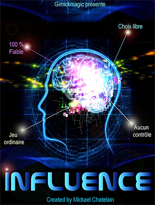 (image for) Influence (Blue) by Mickael Chatelain - Trick - Click Image to Close