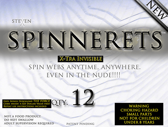 (image for) Spinnerets X-Tra Invisible Refill (12 pk.) by Steven X - Trick - Click Image to Close