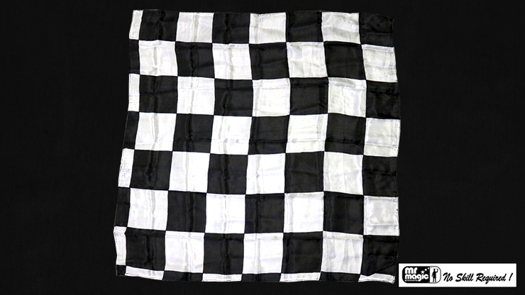 (image for) Production Hanky Chess Board Black and White (21" x 21") by Mr. Magic - Trick - Click Image to Close