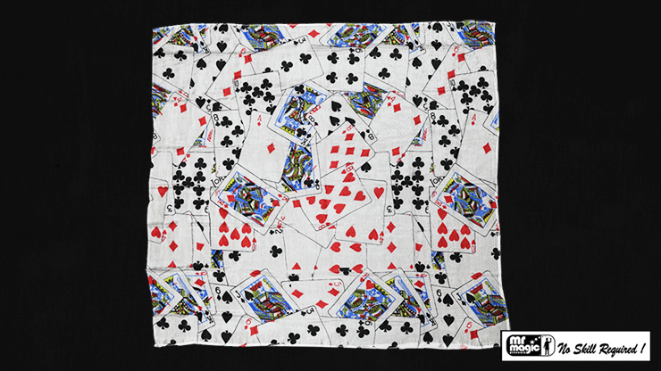 (image for) Production Hanky Multi Card Print (21 inches x 21 inches) by Mr. Magic - Trick - Click Image to Close