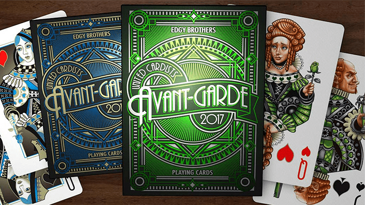 (image for) Avant-Garde United Cardists 2017 Playing Cards by Edgy Brothers (Green) - Click Image to Close