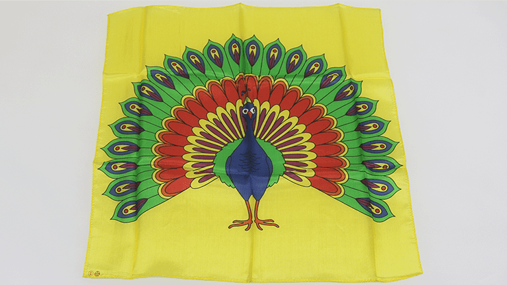 (image for) Giant Peacock Silk (18 inch) by Goshman - Trick - Click Image to Close