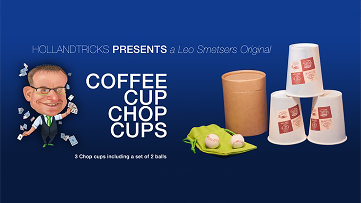 (image for) Coffee Cup Chop Cup (3 cups and 2 balls) by Leo Smetsers - Trick - Click Image to Close