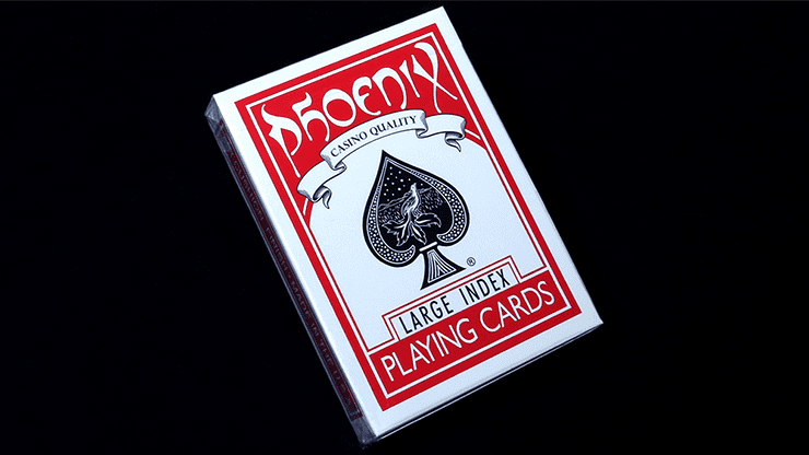 (image for) Phoenix Deck Large Index (Red) by Card-Shark - Click Image to Close