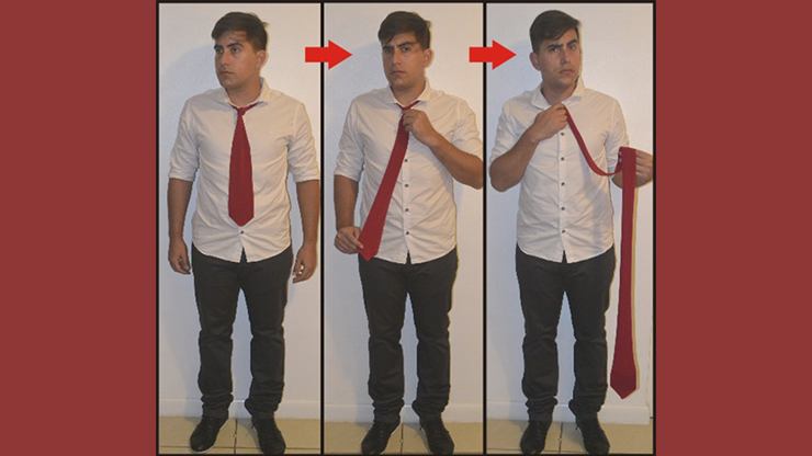 (image for) Comedy Necktie (Red) by Nahuel Olivera - Trick - Click Image to Close