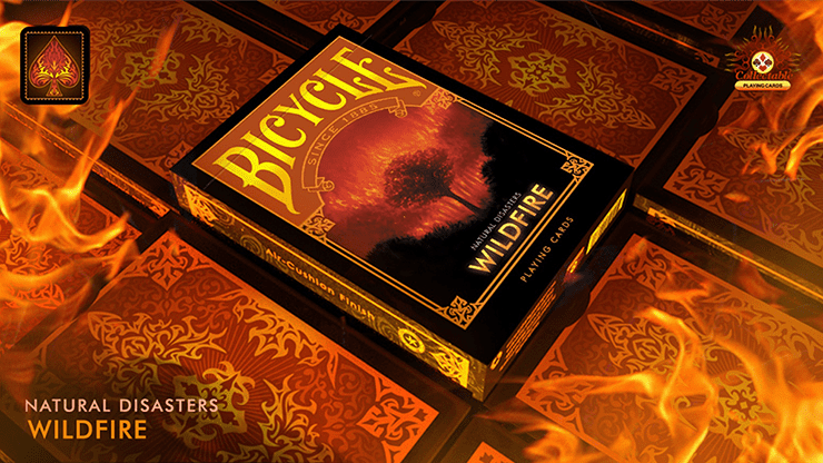 (image for) Bicycle Natural Disasters "Wildfire" Playing Cards by Collectable Playing Cards - Click Image to Close