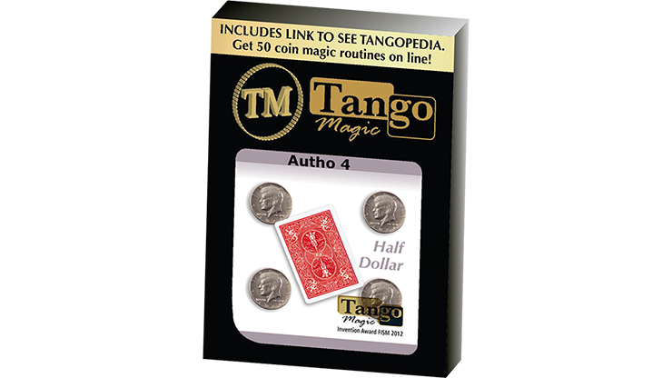 (image for) Autho 4 Half Dollar (D0178) (Gimmicks and Online Instructions) by Tango - Trick - Click Image to Close