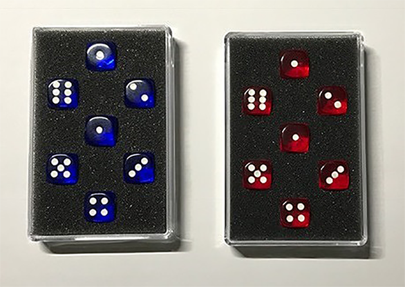 (image for) Prediction Gimmicked Dice Red (7 Dice) by Kreis - Trick - Click Image to Close