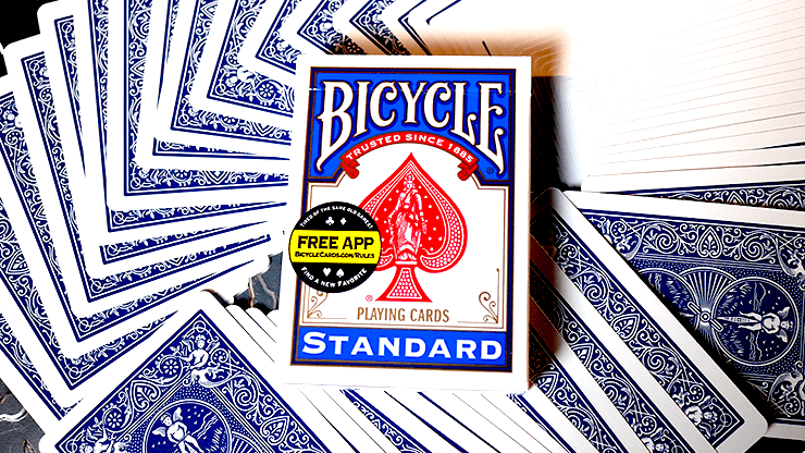 (image for) Bicycle Standard Blue Poker Cards (New Box) - Click Image to Close