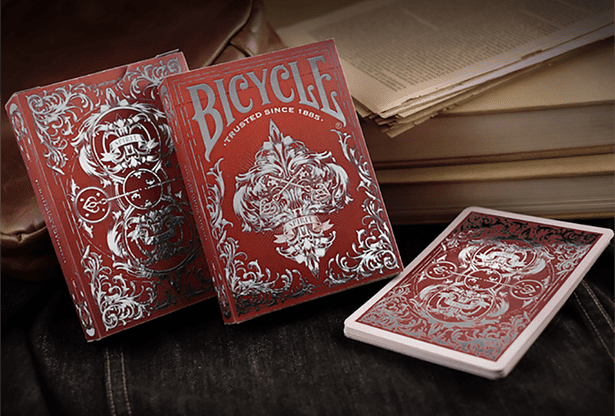 (image for) Bicycle Spirit II Red MetalLuxe Playing Cards - Click Image to Close