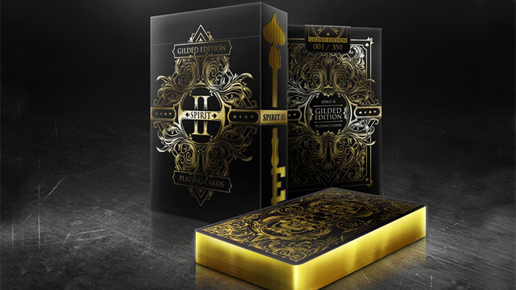 (image for) Spirit II Black (Gilded Edition) Playing Cards - Click Image to Close