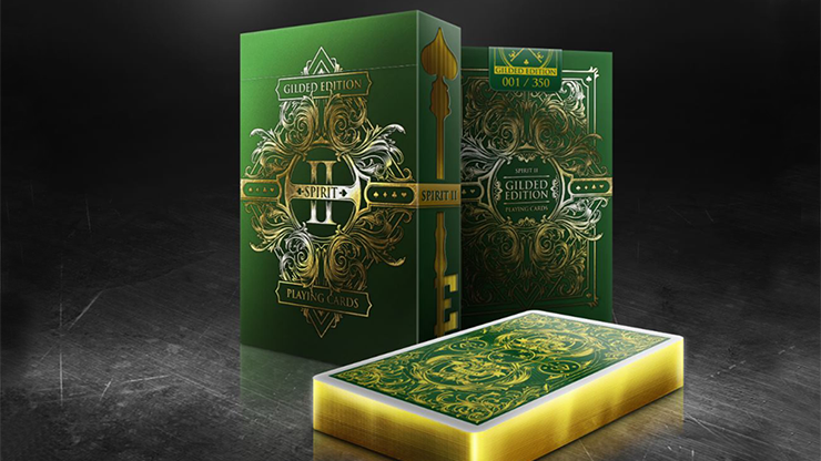 (image for) Spirit II Green (Gilded Edition) Playing Cards - Click Image to Close