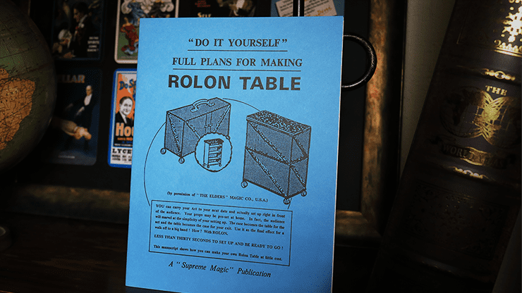 (image for) Plans for the Rolon Table - Book - Click Image to Close