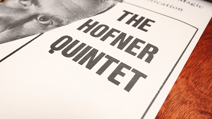 (image for) The Hofner Quintet by John Hofner - Book - Click Image to Close