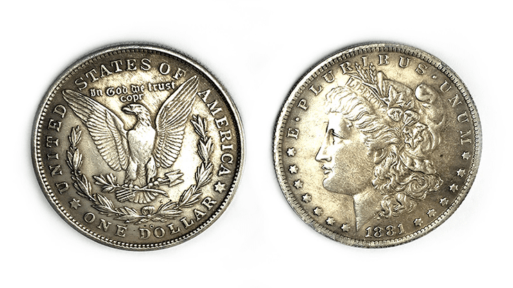 (image for) Magnetic Morgan Dollar Replica (1 Coin) by Shawn Magic - Click Image to Close