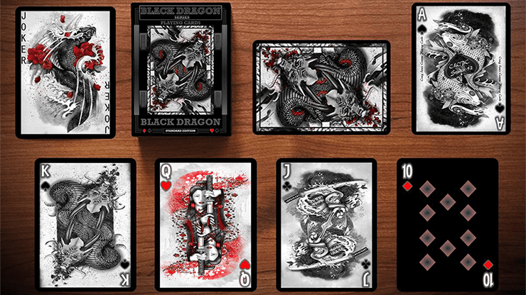 (image for) Black Dragon Series Playing Cards (Standard Edition) by Craig Maidment - Click Image to Close