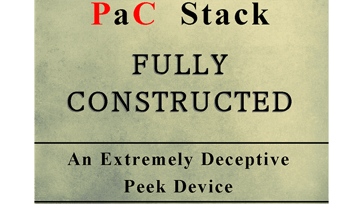 (image for) PaC Stack: Fully Constructed (Gimmicks and Online Instructions) by Paul Carnazzo - Trick - Click Image to Close
