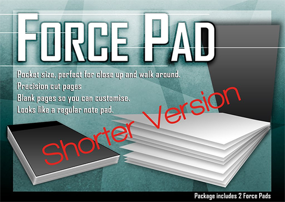 (image for) Force Pad (Small/White) Set of Two by Warped Magic - Trick - Click Image to Close