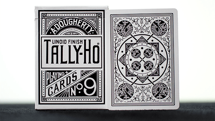 (image for) White Tally-Ho (Fan Back) Playing Cards - Click Image to Close