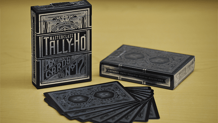 (image for) Tally-Ho Masterclass (Black) Playing Cards - Click Image to Close